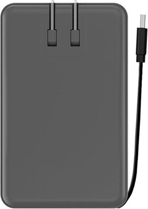 AMP PRONG 5,000mAh Everything Built-In Portable Charge for Most USB Enables Devices - Gray