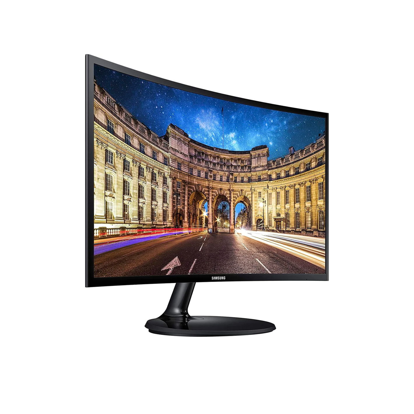 SAMSUNG - 390C SERIES 24" LED CURVED FHD AMD FREESYNC MONITOR (HDMI, VGA)